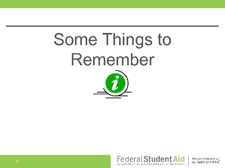 Some Things to Remember 35 