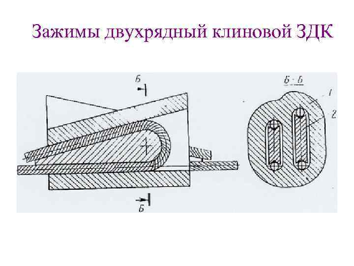 Зажимы двухрядный клиновой ЗДК 