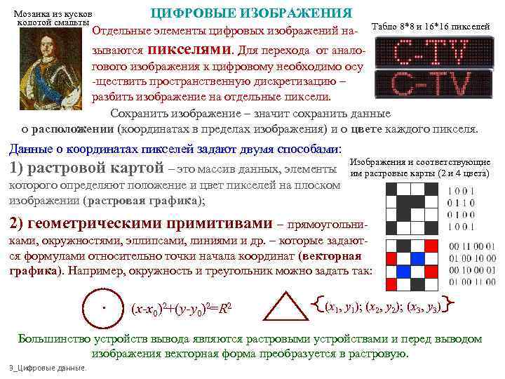 Какую информацию содержит пиксель цифрового растрового изображения