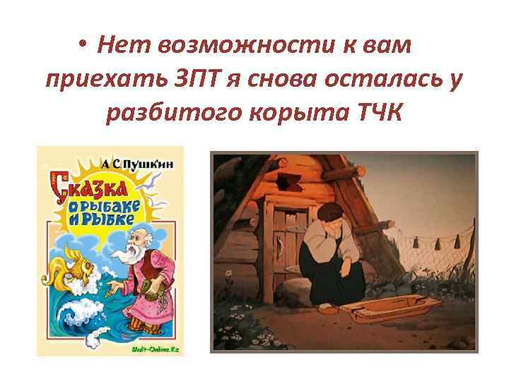  • Нет возможности к вам приехать ЗПТ я снова осталась у разбитого корыта