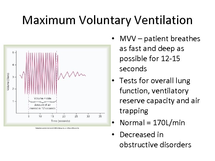 Maximum Voluntary Ventilation • MVV – patient breathes as fast and deep as possible