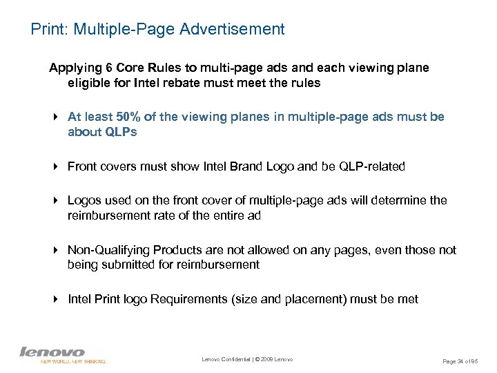 Print: Multiple-Page Advertisement Applying 6 Core Rules to multi-page ads and each viewing plane