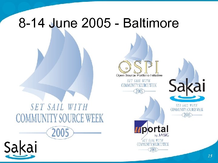 8 -14 June 2005 - Baltimore 15 