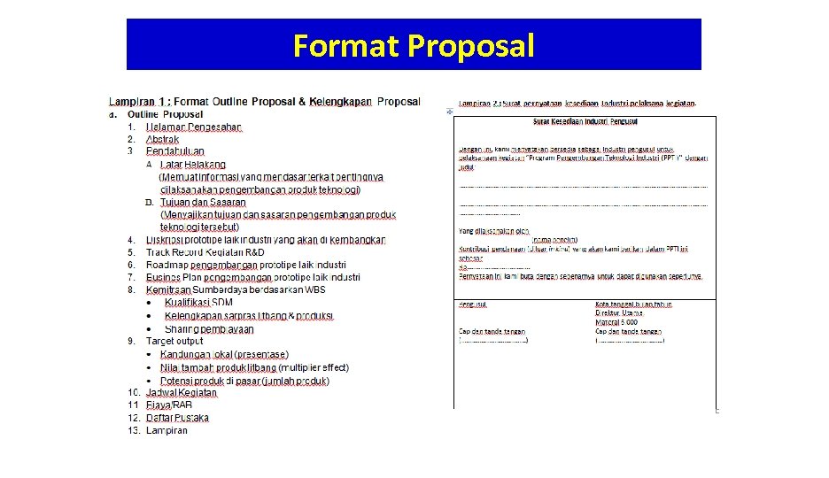 Format Proposal 