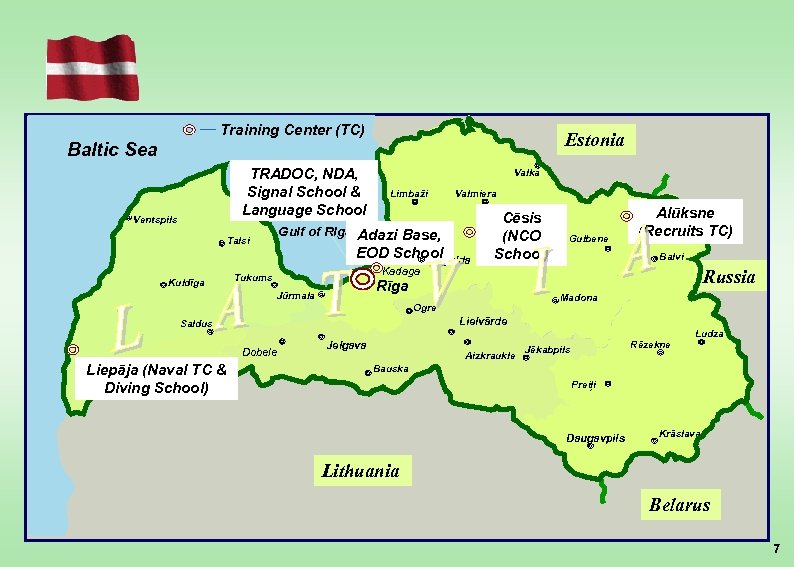 Training Center (TC) Estonia Baltic Sea TRADOC, NDA, Signal School & Language School Ventspils