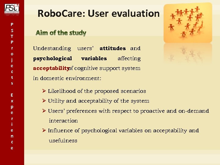 Robo. Care: User evaluation P S T P r o j e c t