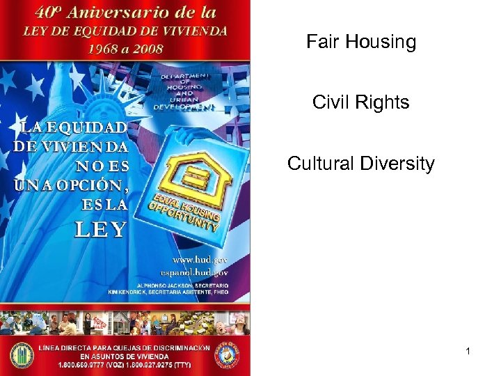 Fair Housing Civil Rights Cultural Diversity 1 