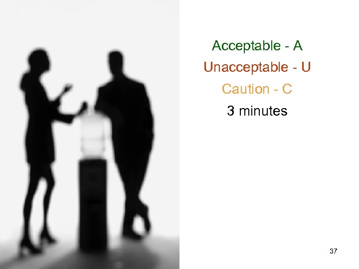 Acceptable - A Unacceptable - U Caution - C 3 minutes 37 