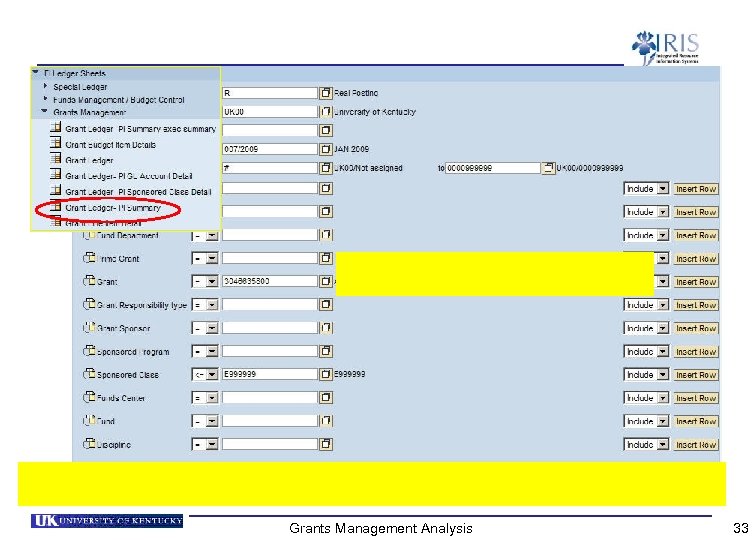 Grants Management Analysis 33 