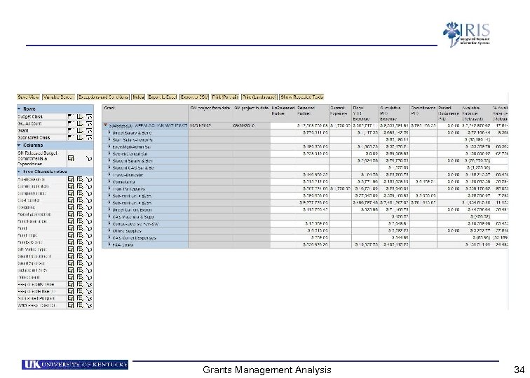 Grants Management Analysis 34 