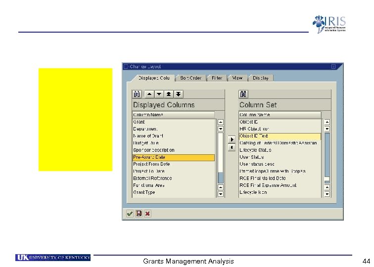 Grants Management Analysis 44 