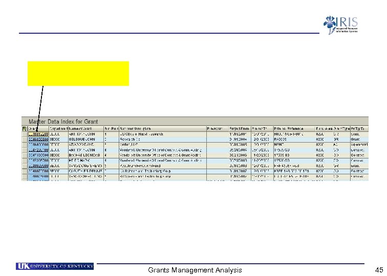 Grants Management Analysis 45 