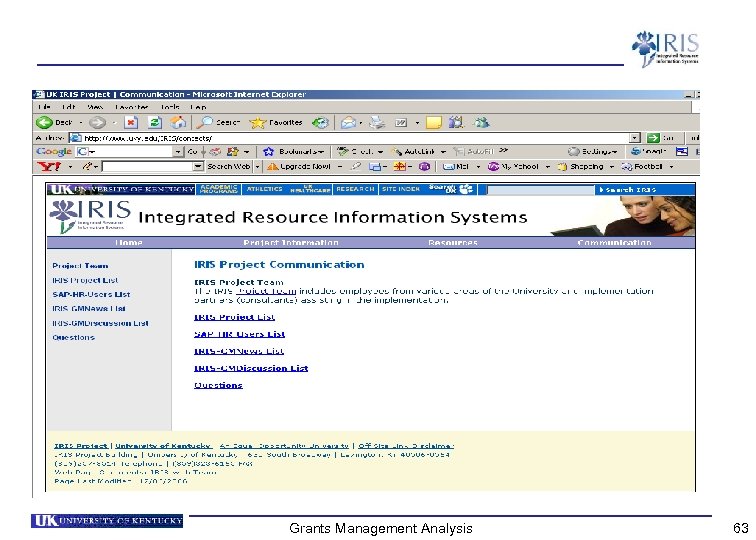 Grants Management Analysis 63 