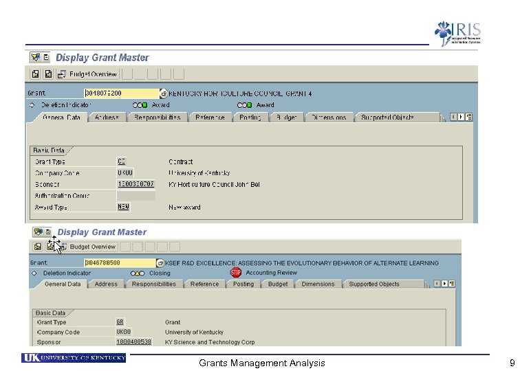 Grants Management Analysis 9 