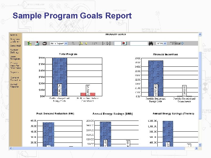 Sample Program Goals Report 