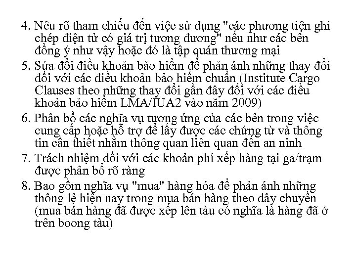 4. Nêu rõ tham chiếu đến việc sử dụng 