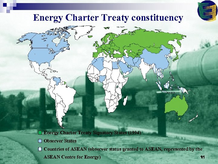 Energy Charter Treaty constituency Energy Charter Treaty Signatory States (1994) Observer States Countries of