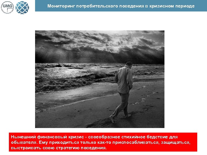 Мониторинг потребительского поведения в кризисном периоде Нынешний финансовый кризис - своеобразное стихийное бедствие для