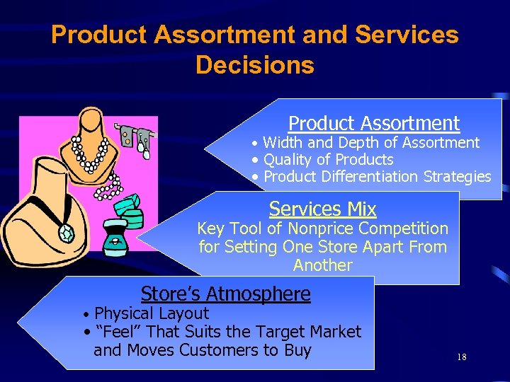 Product Assortment and Services Decisions Product Assortment • Width and Depth of Assortment •