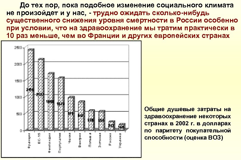 До тех пор, пока подобное изменение социального климата не произойдет и у нас, -