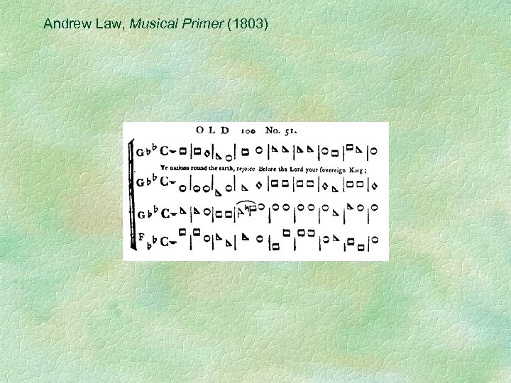 Andrew Law, Musical Primer (1803) 