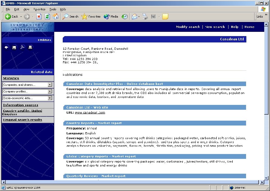 Information Sources Information 