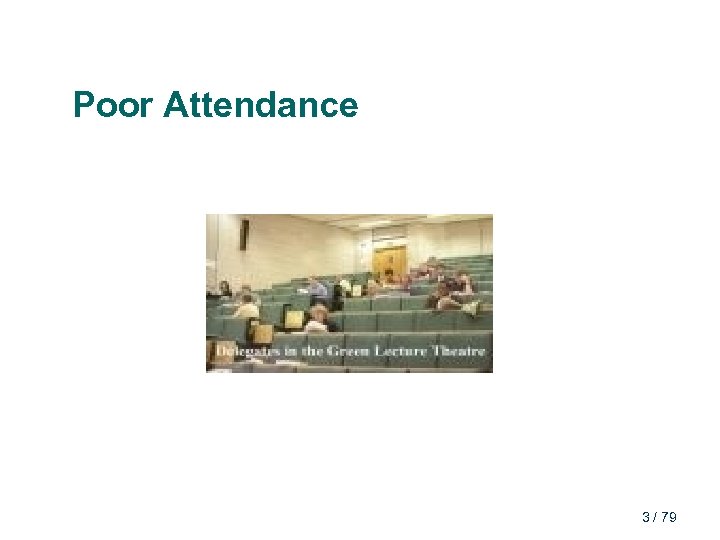 Poor Attendance 3 / 79 