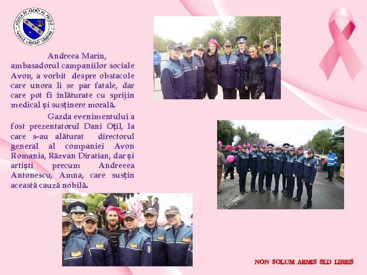 Andreea Marin, ambasadorul campaniilor sociale Avon, a vorbit despre obstacole care unora li se