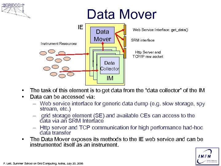 Data Mover IE Instrument Resources Data Mover Data Collector IM Web Service Interface: get_data()