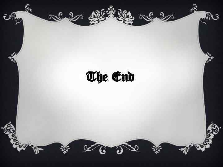 The End 