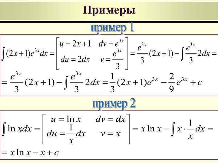 Примеры 