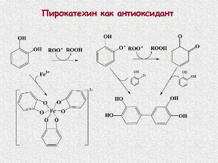 Пирокатехин как антиоксидант 