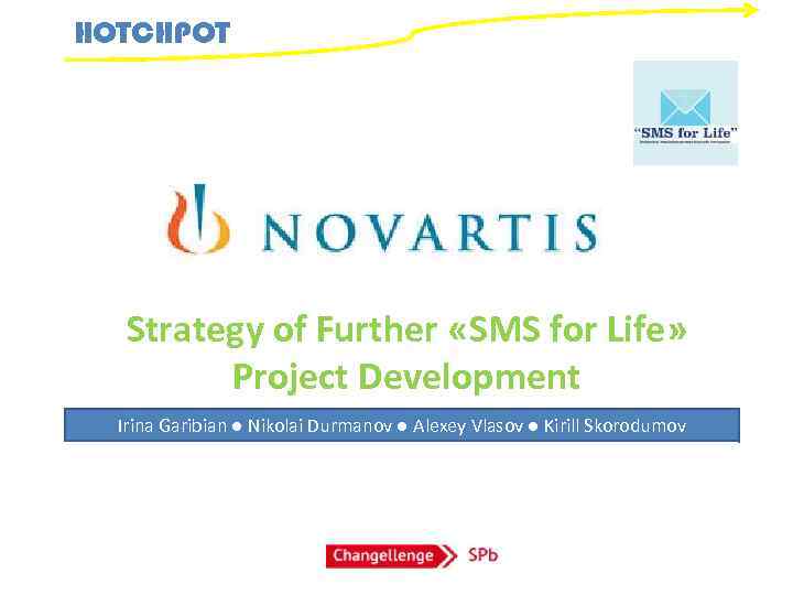 HOTCHPOT Strategy of Further «SMS for Life» Project Development Irina Garibian ● Nikolai Durmanov