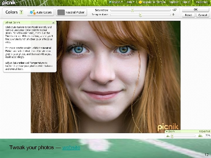 Tweak your photos — website 12 