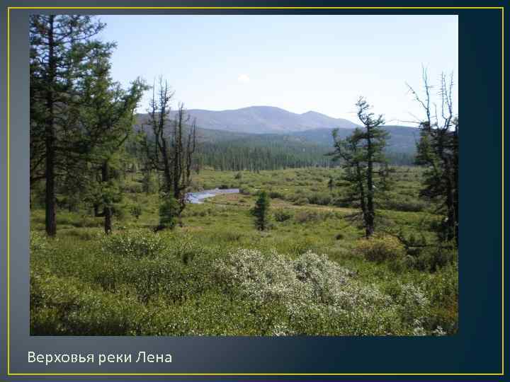 Верховья реки Лена 