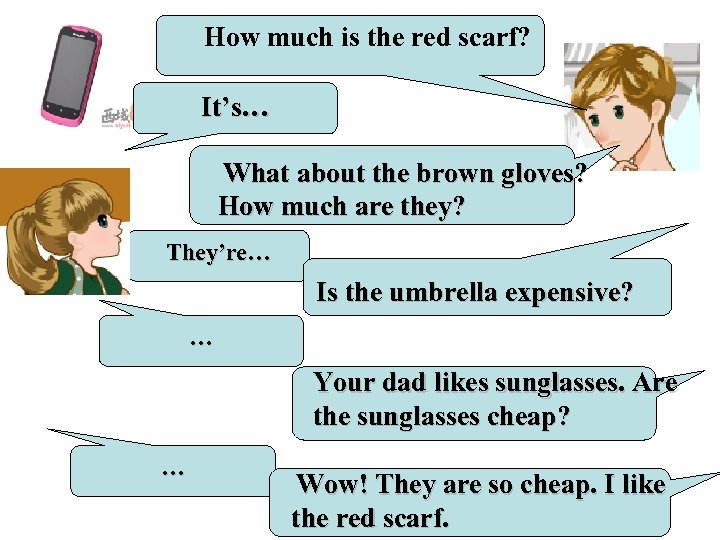 How much is the red scarf? It’s… What about the brown gloves? How much