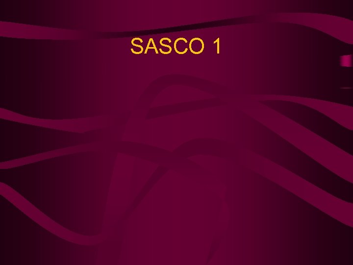 SASCO 1 