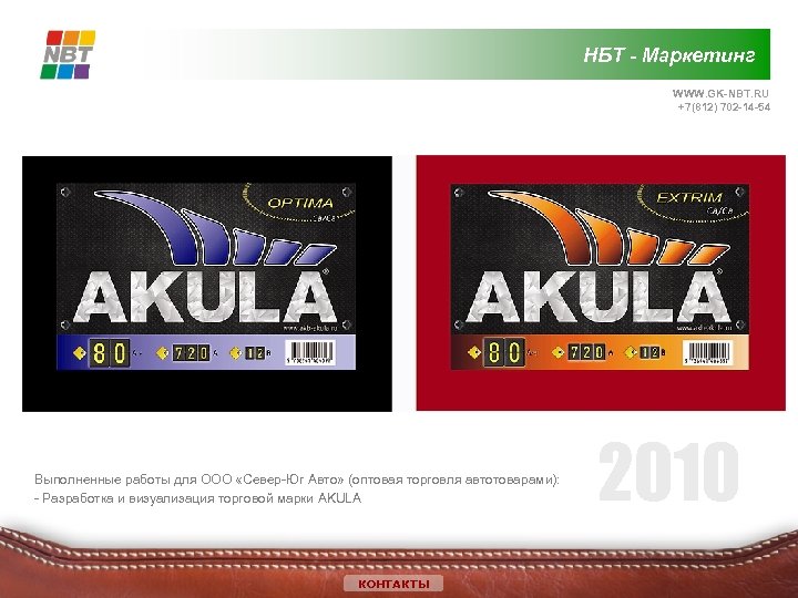 НБТ - Маркетинг WWW. GK-NBT. RU +7(812) 702 -14 -54 Выполненные работы для ООО