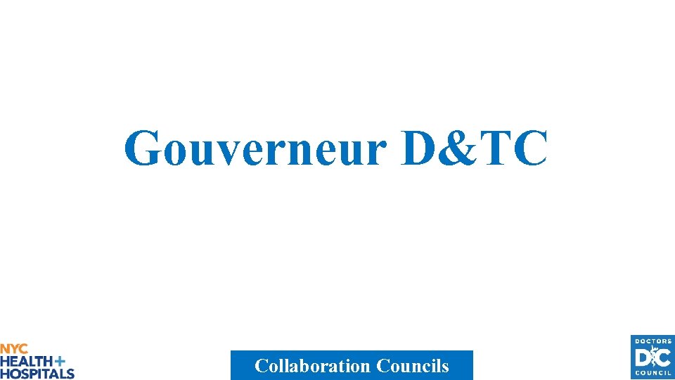 Gouverneur D&TC Collaboration Councils 