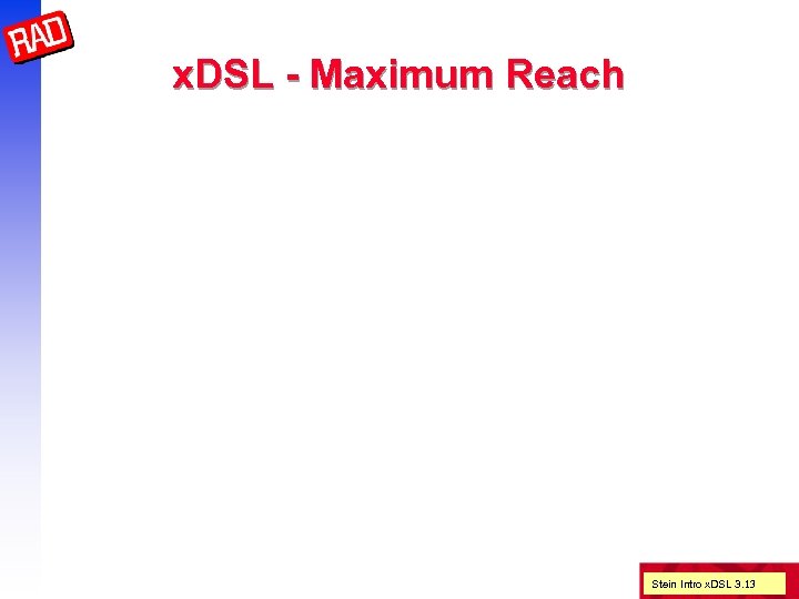 x. DSL - Maximum Reach Stein Intro x. DSL 3. 13 
