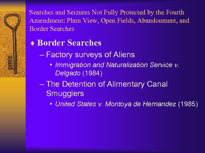 Searches and Seizures Not Fully Protected by the Fourth Amendment: Plain View, Open Fields,