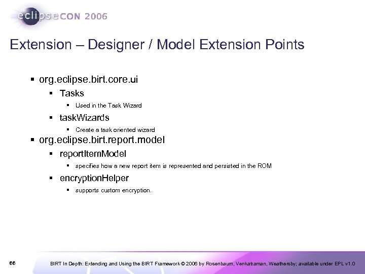 Extension – Designer / Model Extension Points § org. eclipse. birt. core. ui §