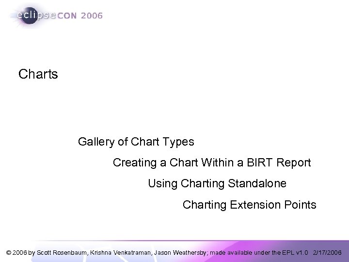 Charts Gallery of Chart Types Creating a Chart Within a BIRT Report Using Charting