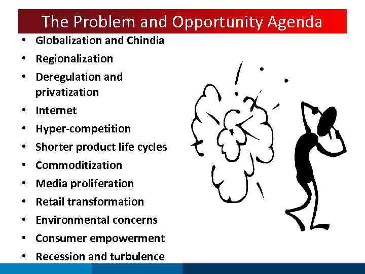 The Problem and Opportunity Agenda • Globalization and Chindia • Regionalization • Deregulation and