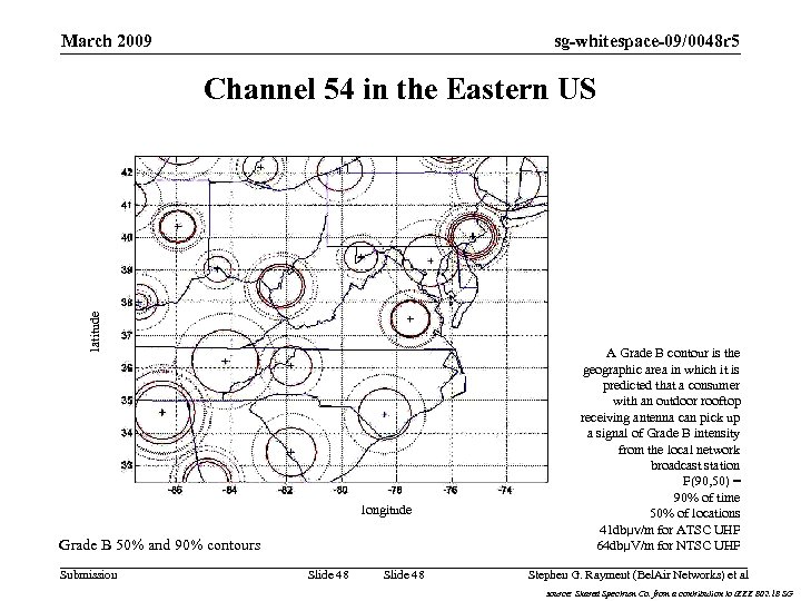 sg-whitespace-09/0048 r 5 March 2009 latitude Channel 54 in the Eastern US longitude Grade