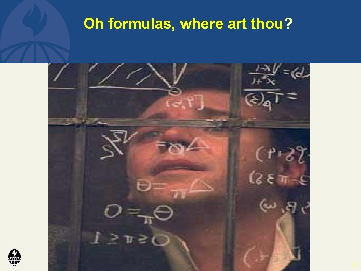 Oh formulas, where art thou? 2 