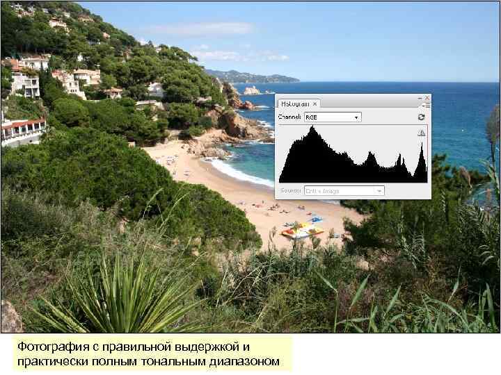 Фотография с правильной выдержкой и практически полным тональным диапазоном 