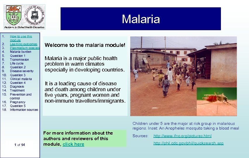 n t r o d u c t i o n 1 Malaria Partners