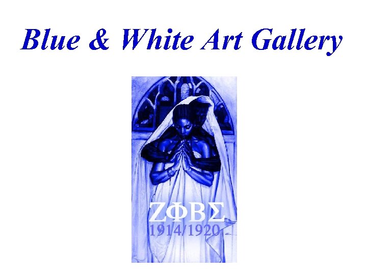 Blue & White Art Gallery 
