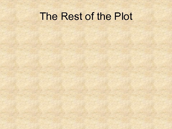 The Rest of the Plot 